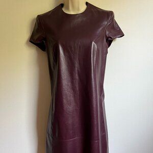 Vintage Ralph Lauren Collection Purple Label Leather Dress